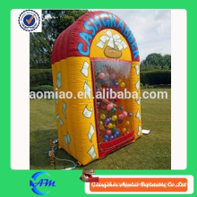 Inflatable money booth cash cube money machine for sale